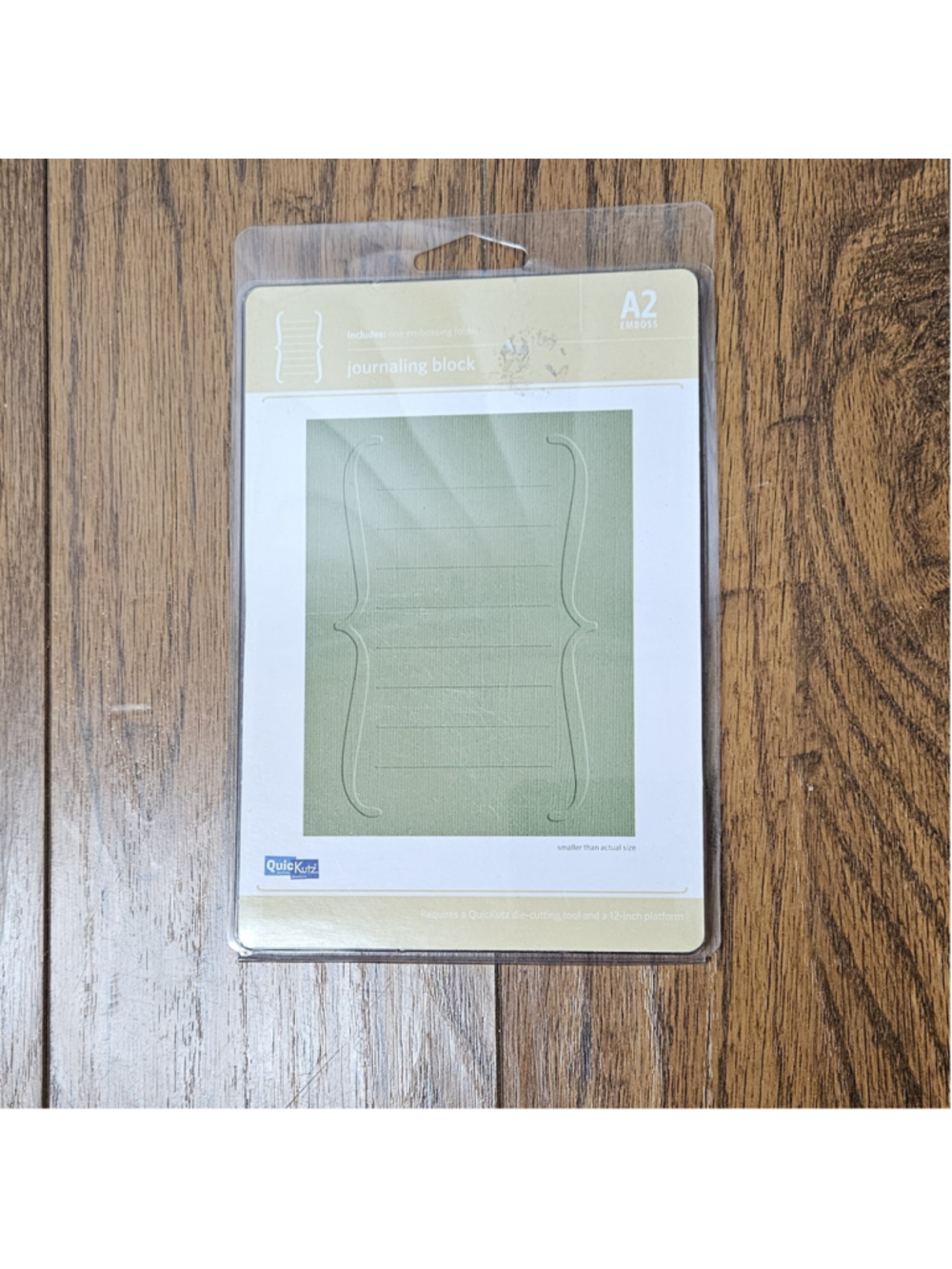 Quickutz Journaling Block A2 Embossing Folder New in Package